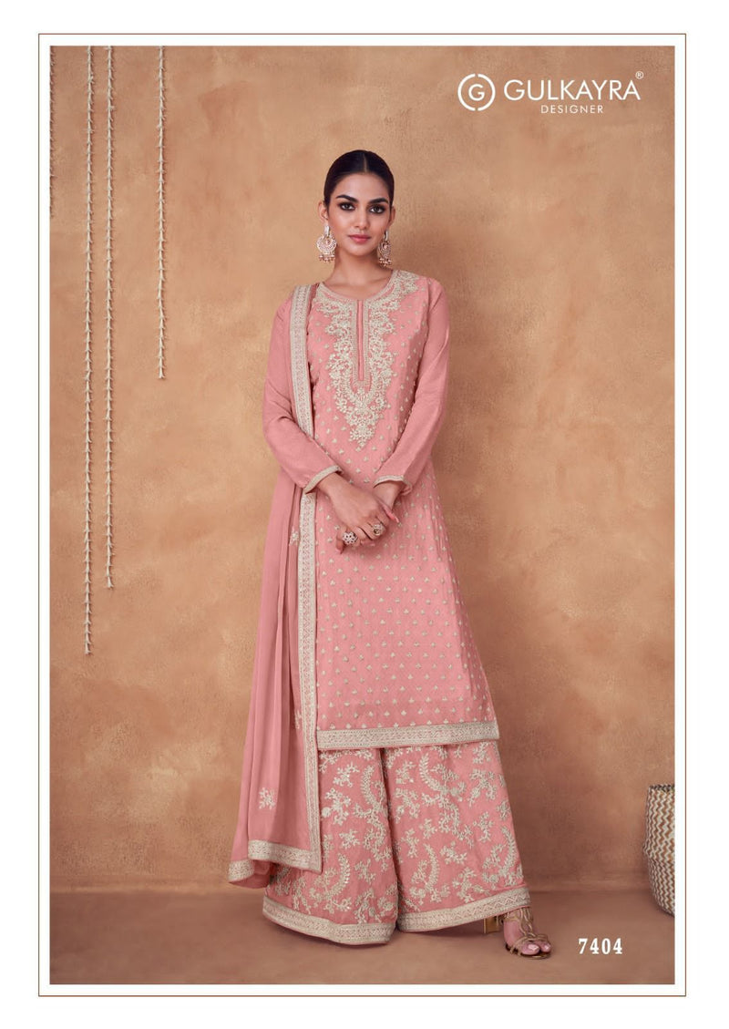 Gulkayra Designer Flory Real Chinon Salwar Suits