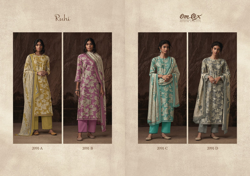 Omtex Swara Muslin Embroidery Salwar Suits