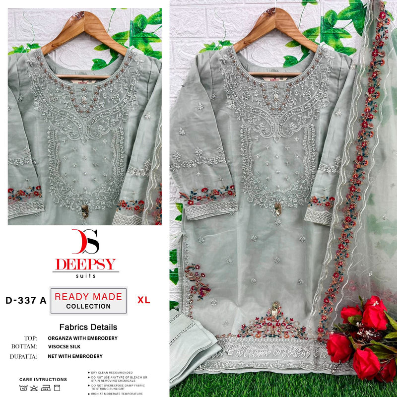 Deepsy Suits Dno D 337 Abcd Pure Orgnaza Embroided Pret Collection