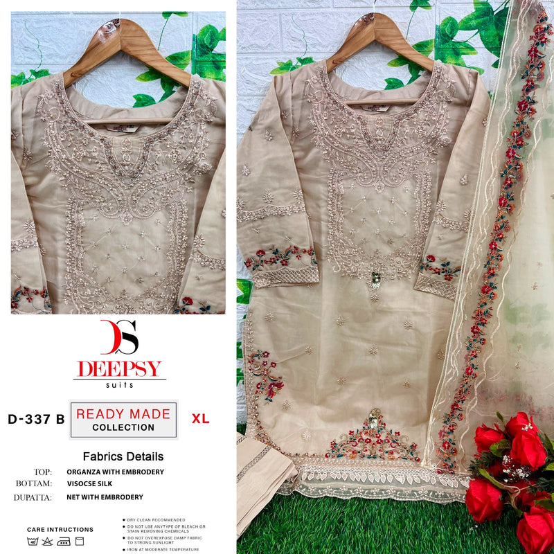Deepsy Suits Dno D 337 Abcd Pure Orgnaza Embroided Pret Collection