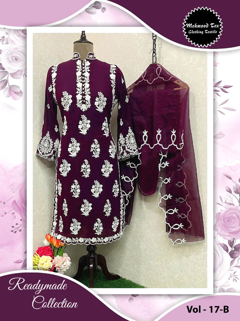 Mehmood Tex Vol 17 Heavy Fox Georegette Embroieded Pret Collection