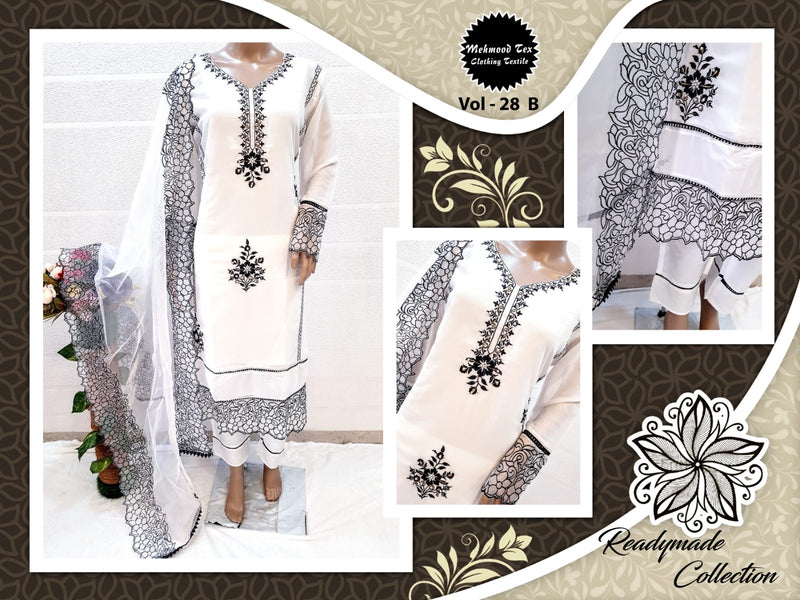 Mehmood Tex Vol 28 Heavy Fox Georegette Embroided Pret Collection