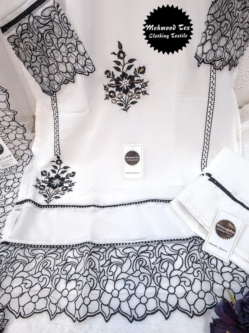 Mehmood Tex Vol 28 Heavy Fox Georegette Embroided Pret Collection