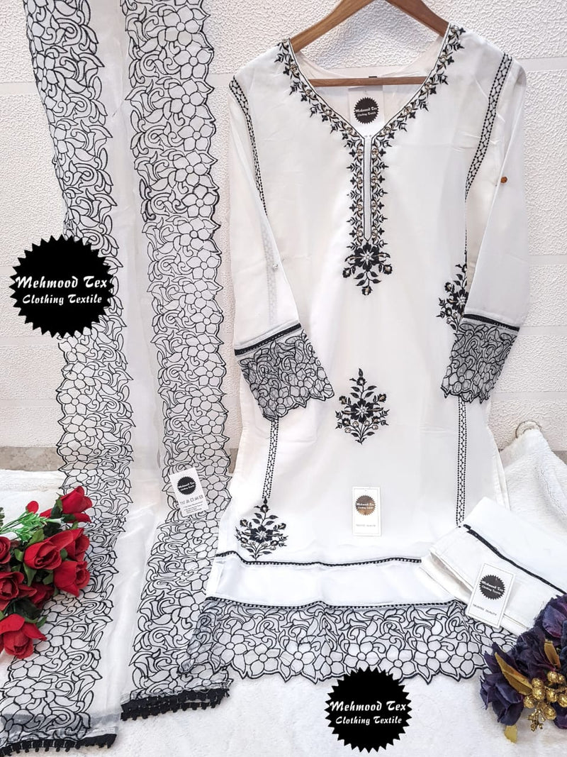 Mehmood Tex Vol 28 Heavy Fox Georegette Embroided Pret Collection