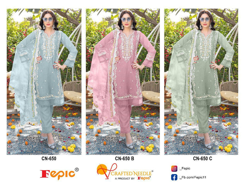 Fepic Cn 650 Organza Embroidered Pret Collection