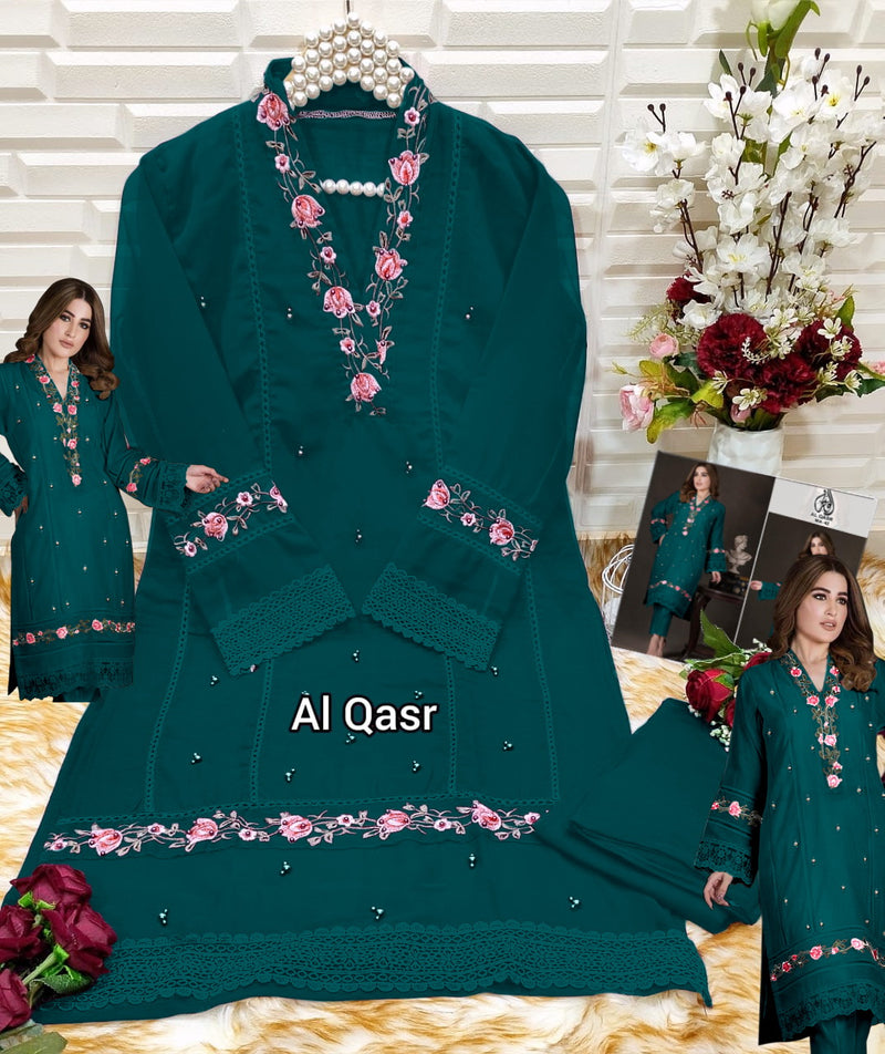 Al Qasr Ma 42 Pure Georgette Embroidery Pret Collection