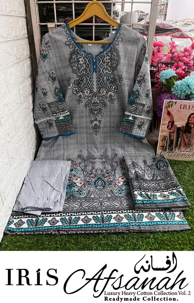 Iris Afsanah Vol 2 Pure Cotton Embroided Pret Collection