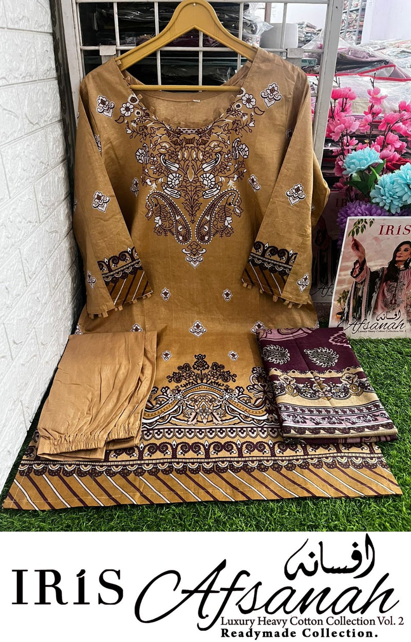 Iris Afsanah Vol 2 Pure Cotton Embroided Pret Collection