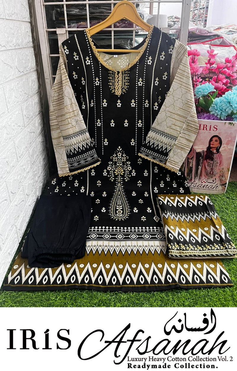 Iris Afsanah Vol 2 Pure Cotton Embroided Pret Collection