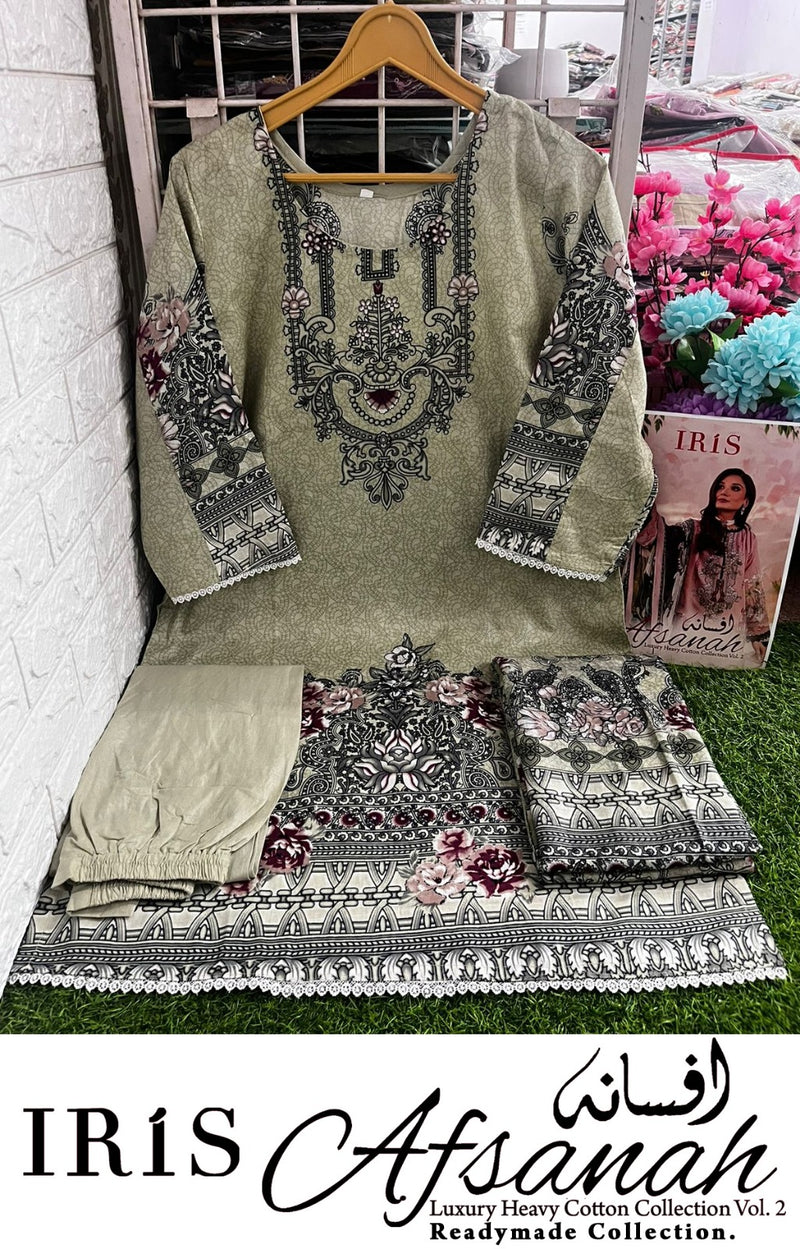Iris Afsanah Vol 2 Pure Cotton Embroided Pret Collection