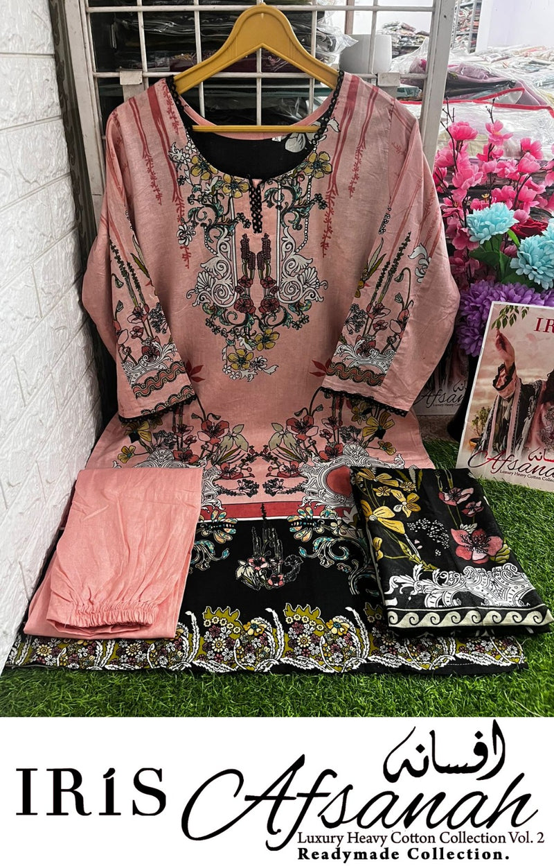 Iris Afsanah Vol 2 Pure Cotton Embroided Pret Collection