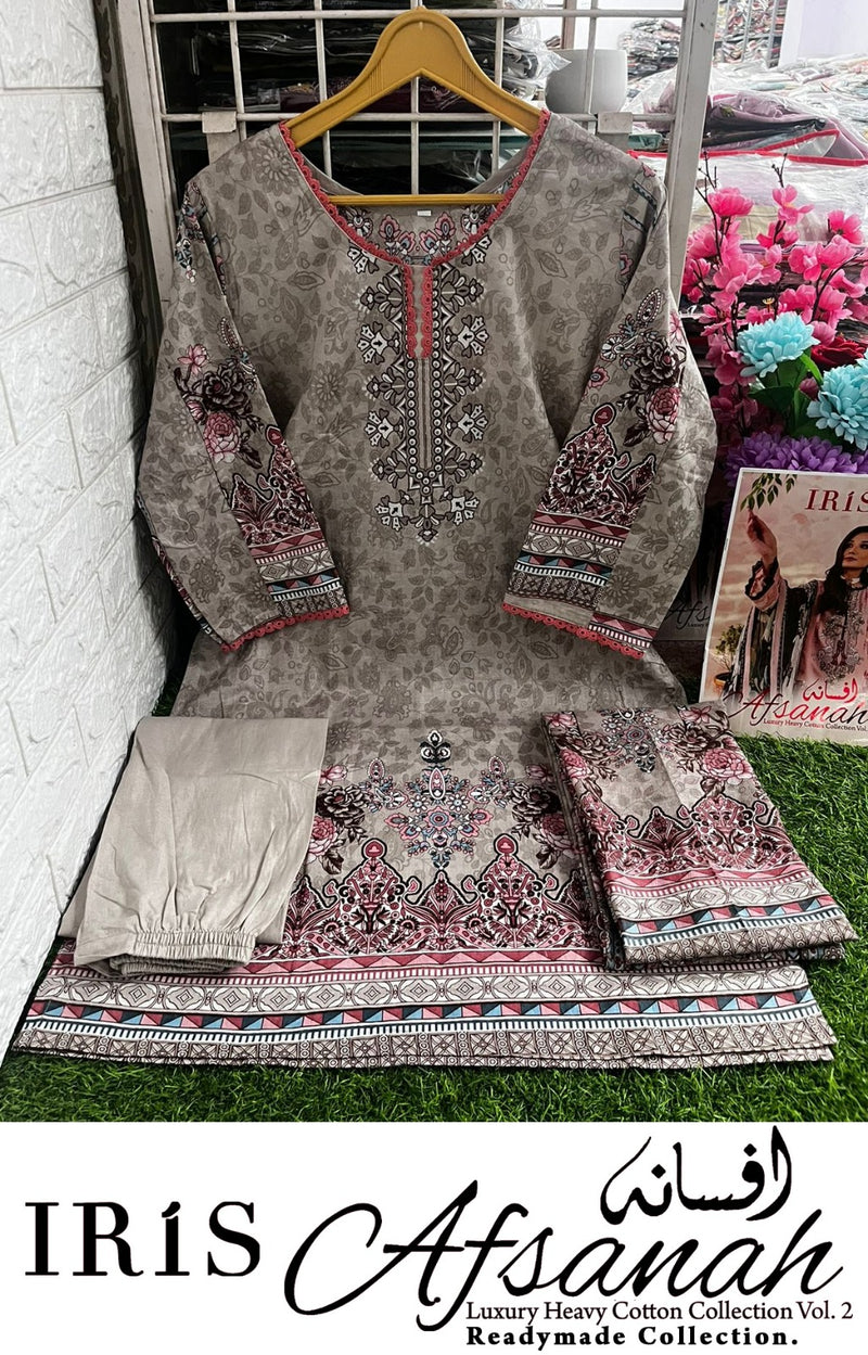 Iris Afsanah Vol 2 Pure Cotton Embroided Pret Collection