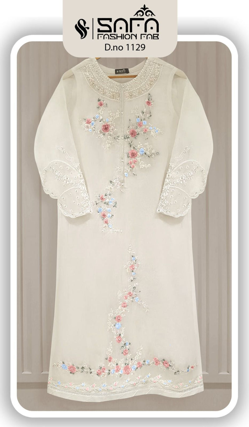 Safa Fashion Fab Dno 1129 Heavy Georgette Embroidered Pret Collection