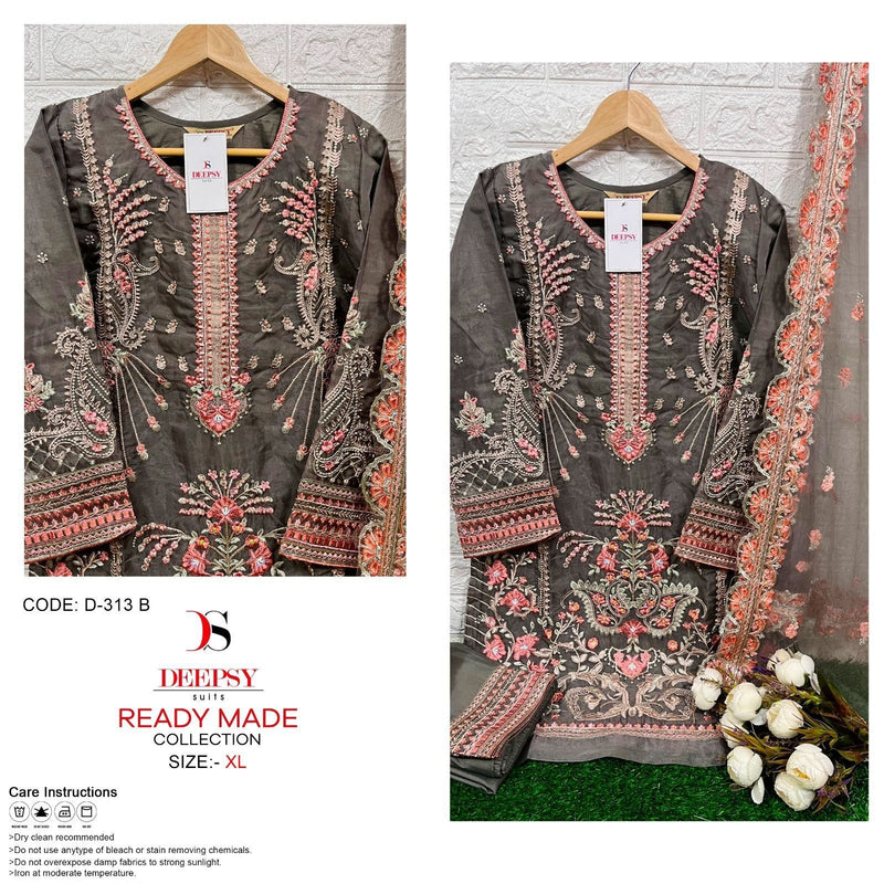 Deepsy Suits D 313 Abcd Pure Orgnaza Embroidery Pret Collecton