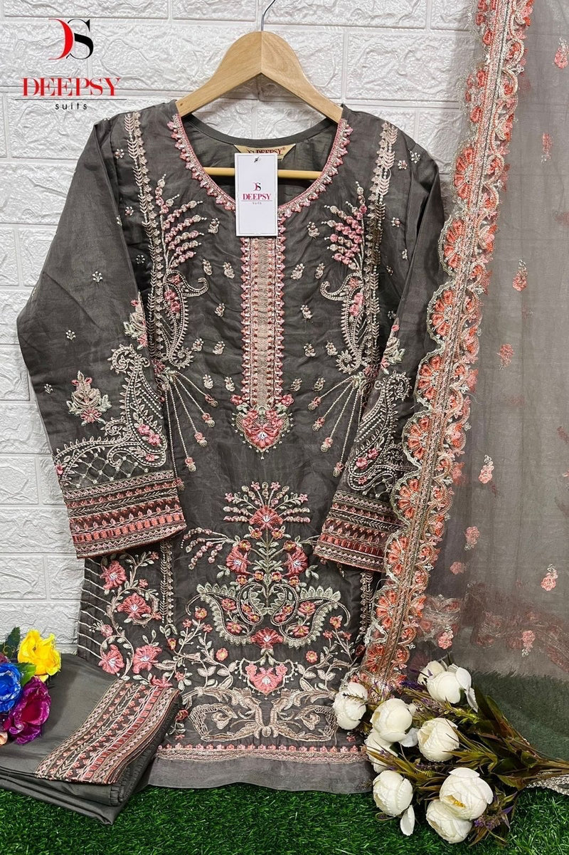 Deepsy Suits D 313 Abcd Pure Orgnaza Embroidery Pret Collecton