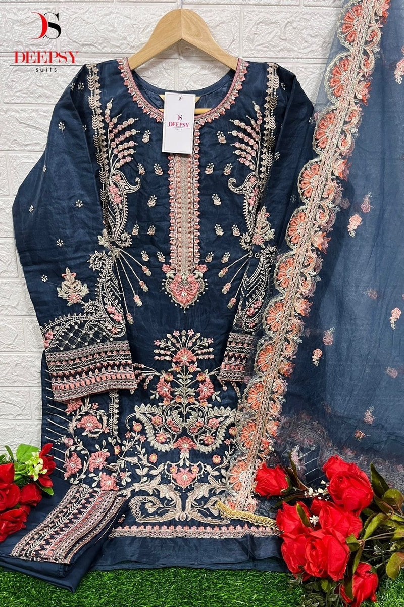 Deepsy Suits D 313 Abcd Pure Orgnaza Embroidery Pret Collecton
