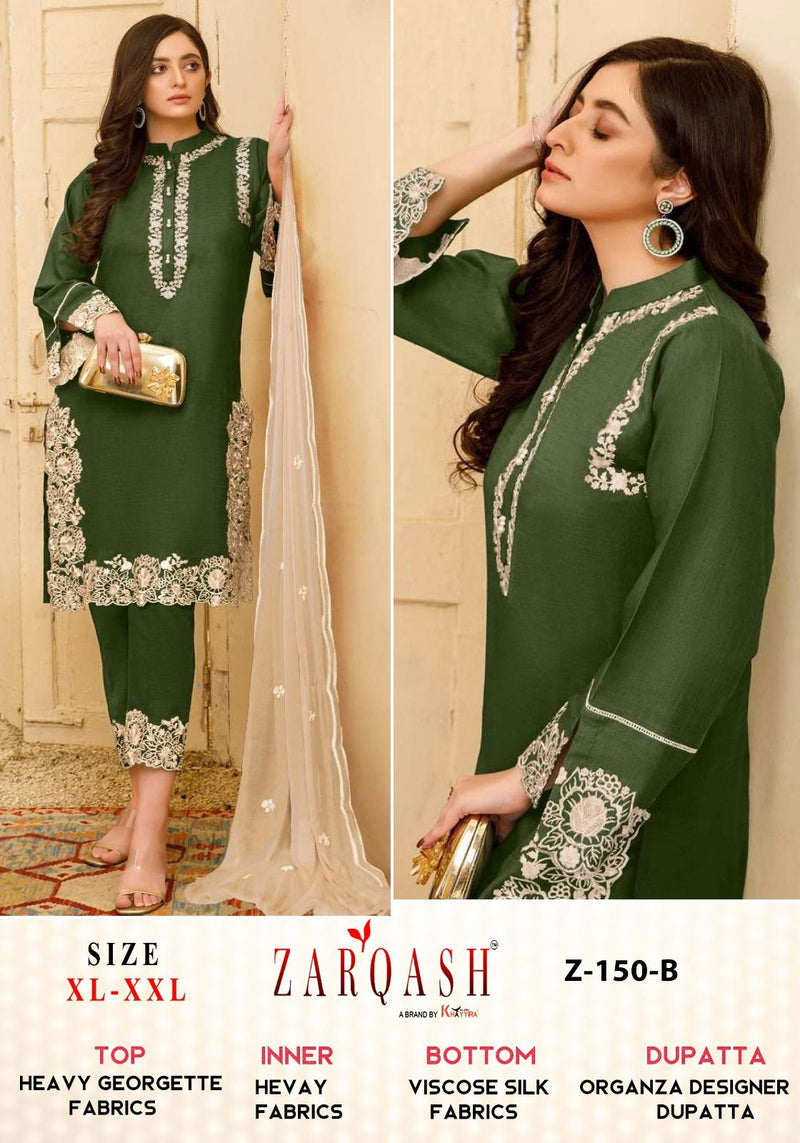 Zarqash Z 150 Heavy Georgette Embrodry Pret Collection