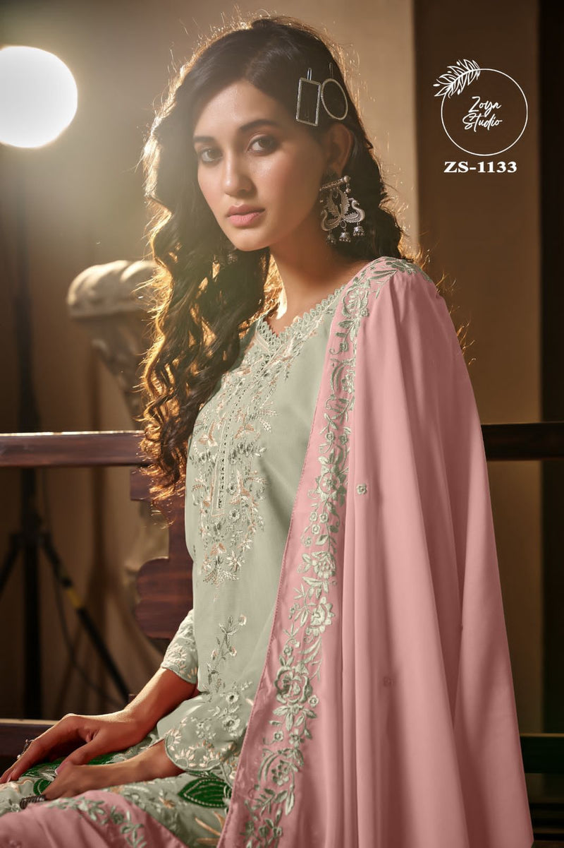 Zoya Studio Zs 1133 Georgotte Embroided Pret Collection