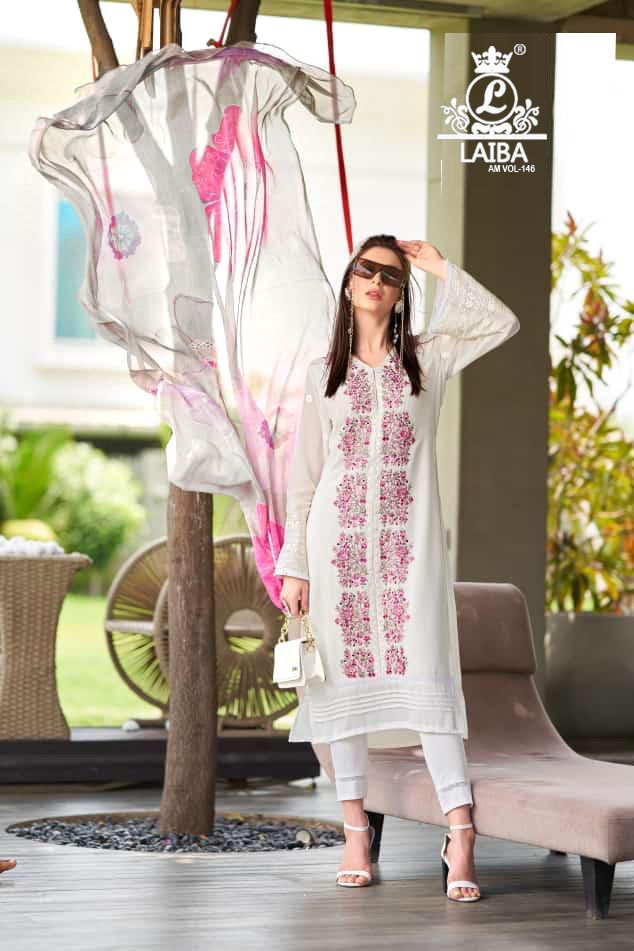 Laiba Designer Am Vol 146 Pure Georgette Pret Collection
