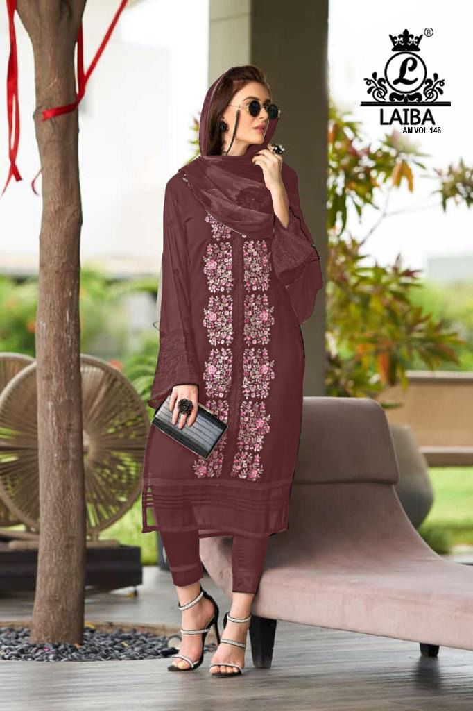 Laiba Designer Am Vol 146 Pure Georgette Pret Collection