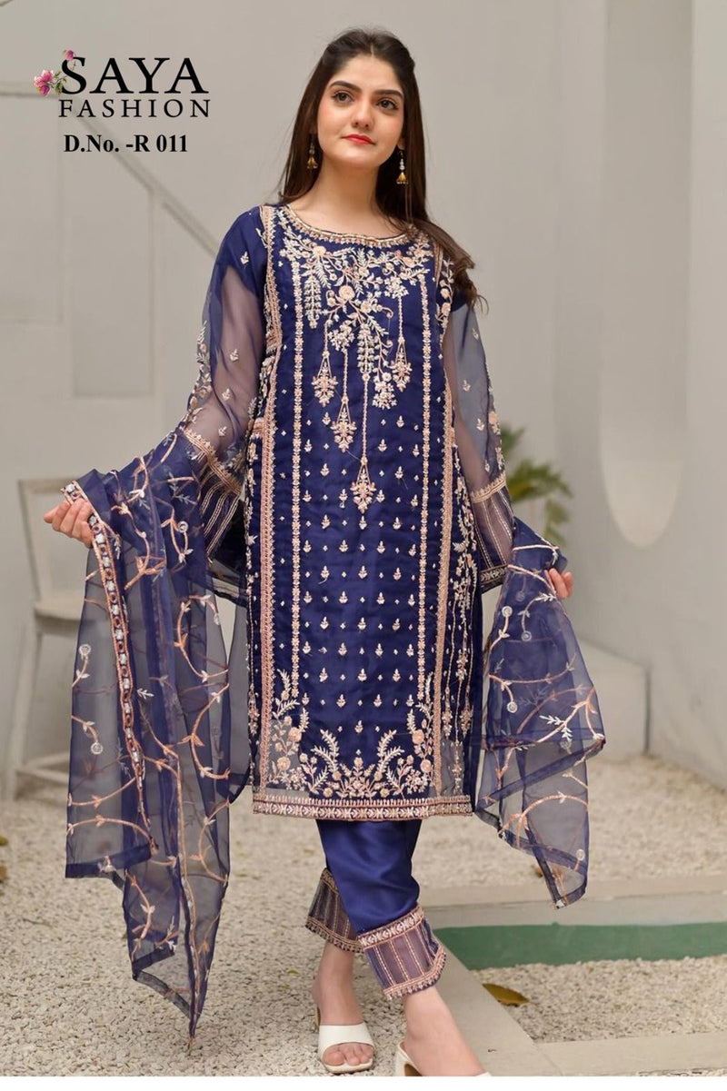 Saya Fashion R 011 Orgenza  Embroidered Pret Collection