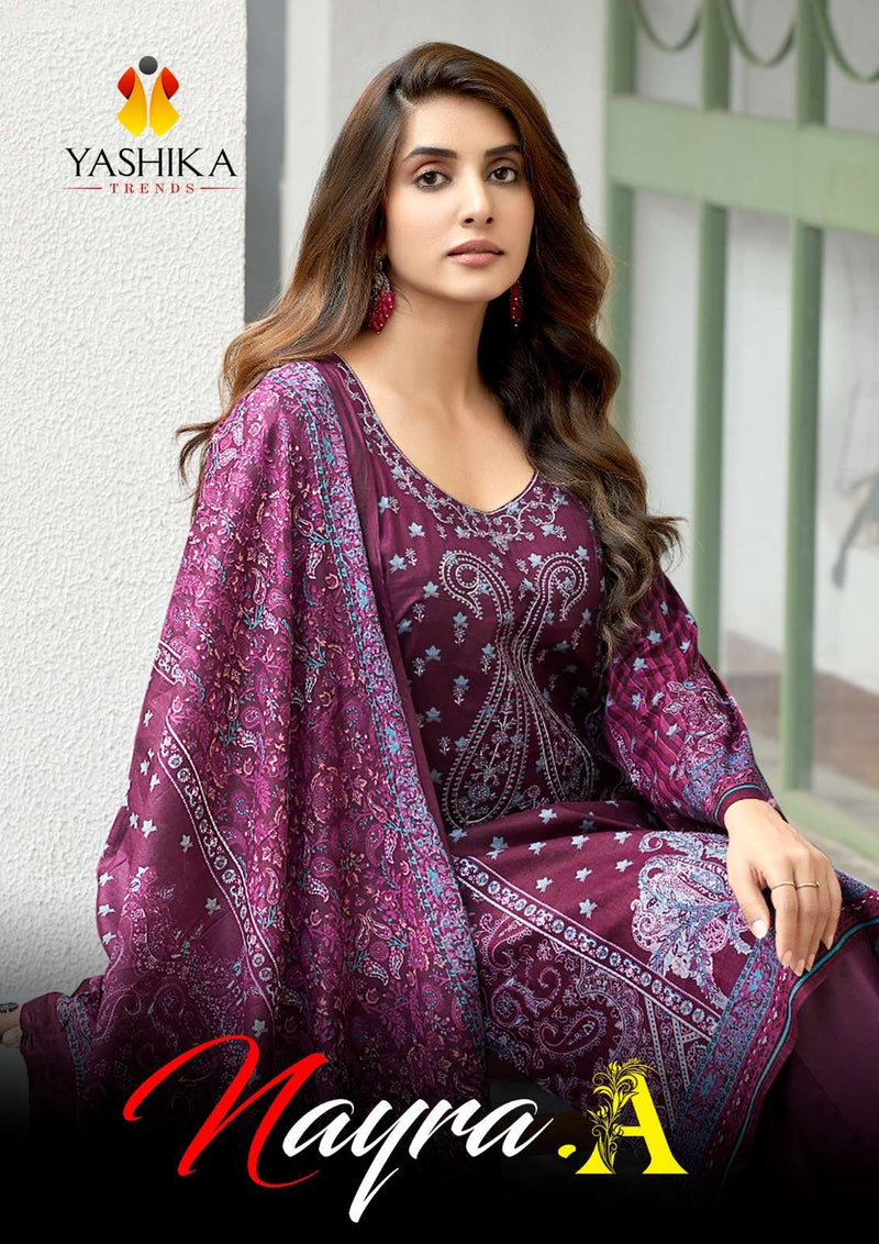 Yashika Trends Nayra A Digital Cotton Printed With Embroidery Salwar Suit