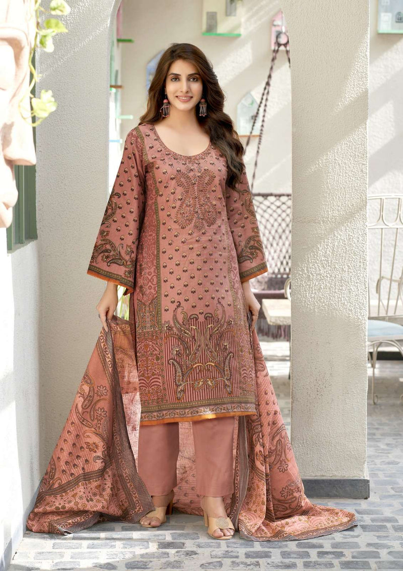 Yashika Trends Nayra A Digital Cotton Printed With Embroidery Salwar Suit