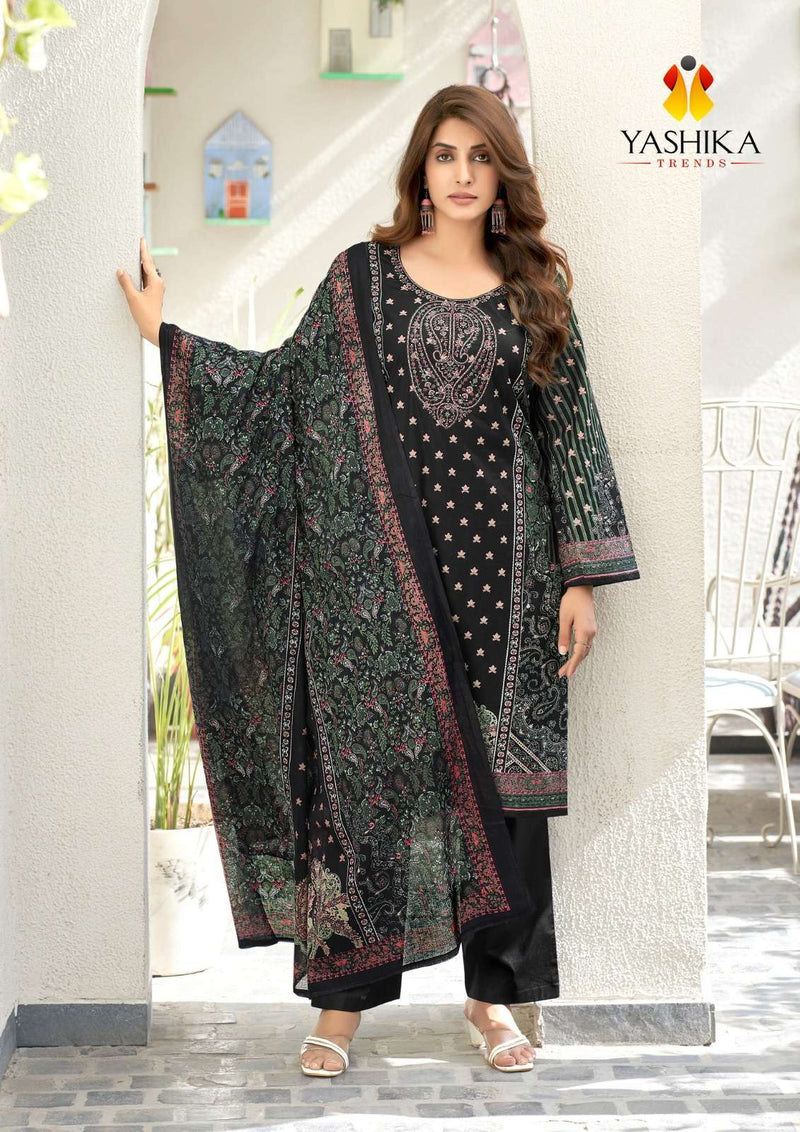 Yashika Trends Nayra A Digital Cotton Printed With Embroidery Salwar Suit