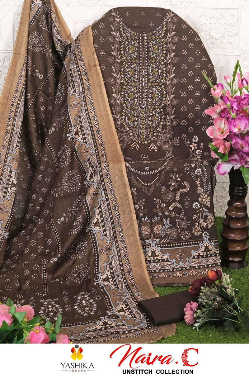 Yashika Trends Nayra C Heavy Cotton Printed With Neckwork Salwar Suit