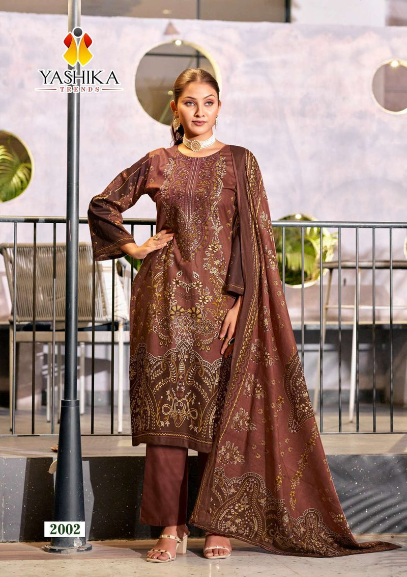Yashika Trends Nayra C Heavy Cotton Printed With Neckwork Salwar Suit