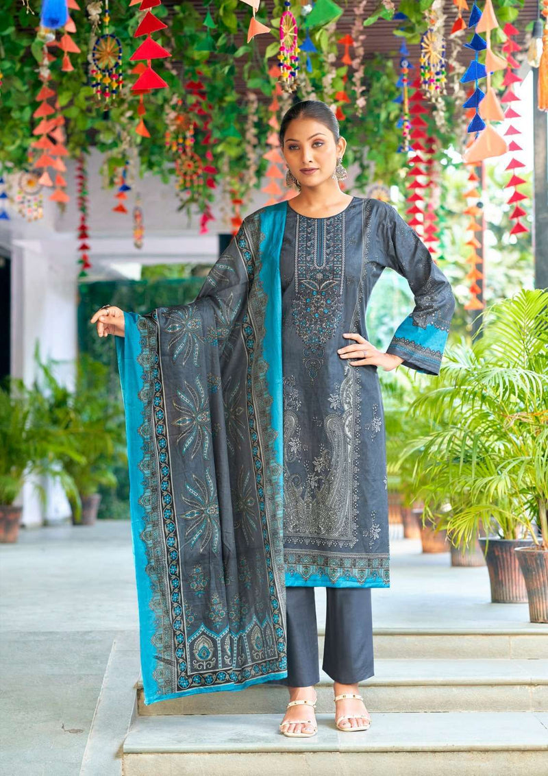 Yashika Trends Nayra C Heavy Cotton Printed With Neckwork Salwar Suit