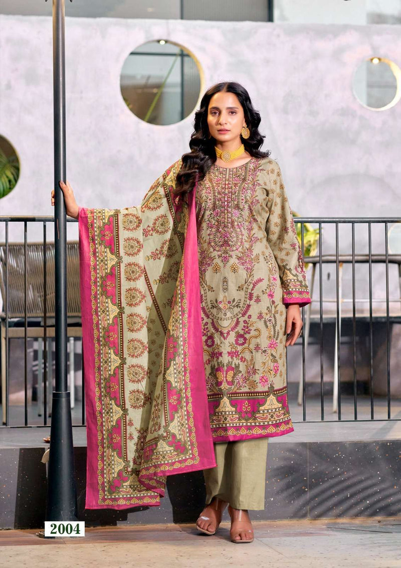 Yashika Trends Nayra C Heavy Cotton Printed With Neckwork Salwar Suit