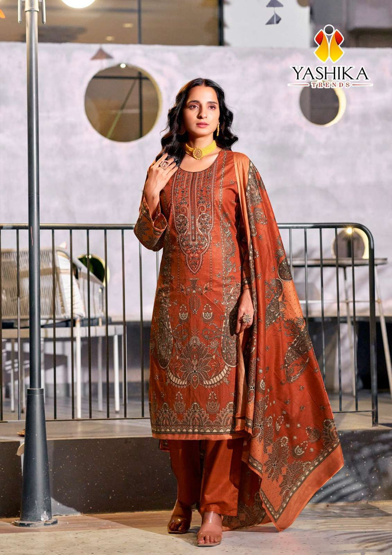 Yashika Trends Nayra C Heavy Cotton Printed With Neckwork Salwar Suit