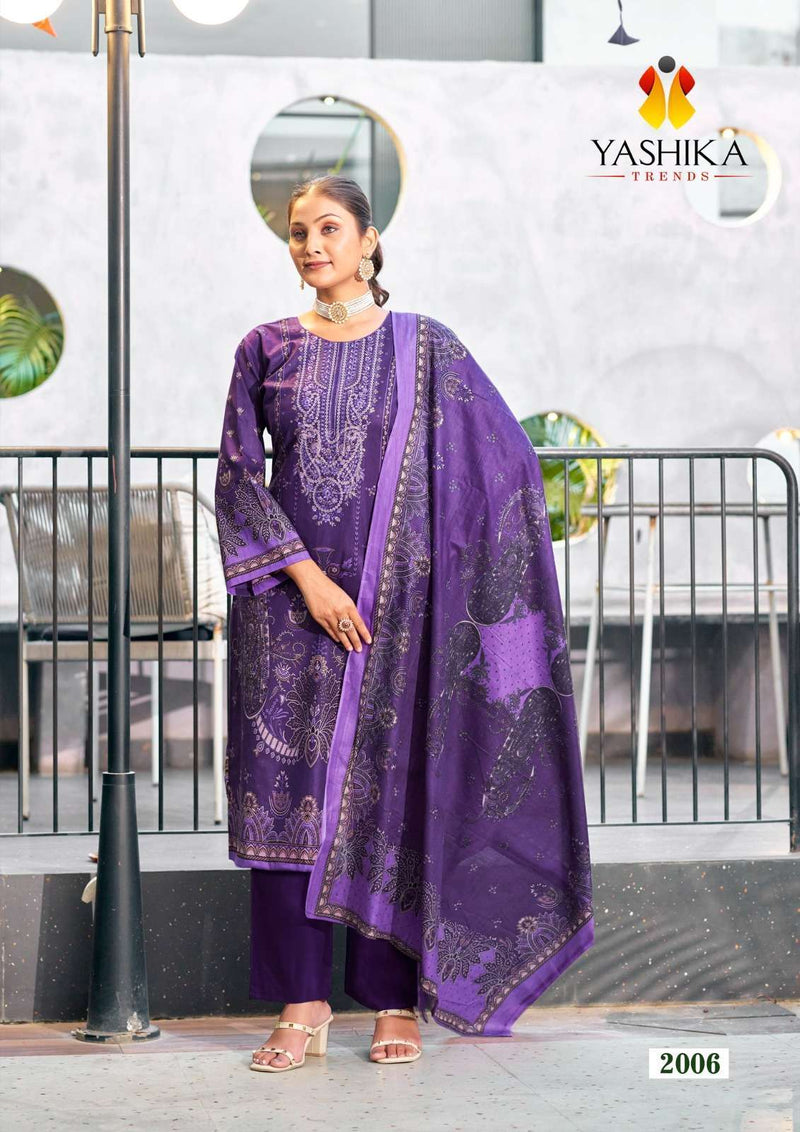 Yashika Trends Nayra C Heavy Cotton Printed With Neckwork Salwar Suit