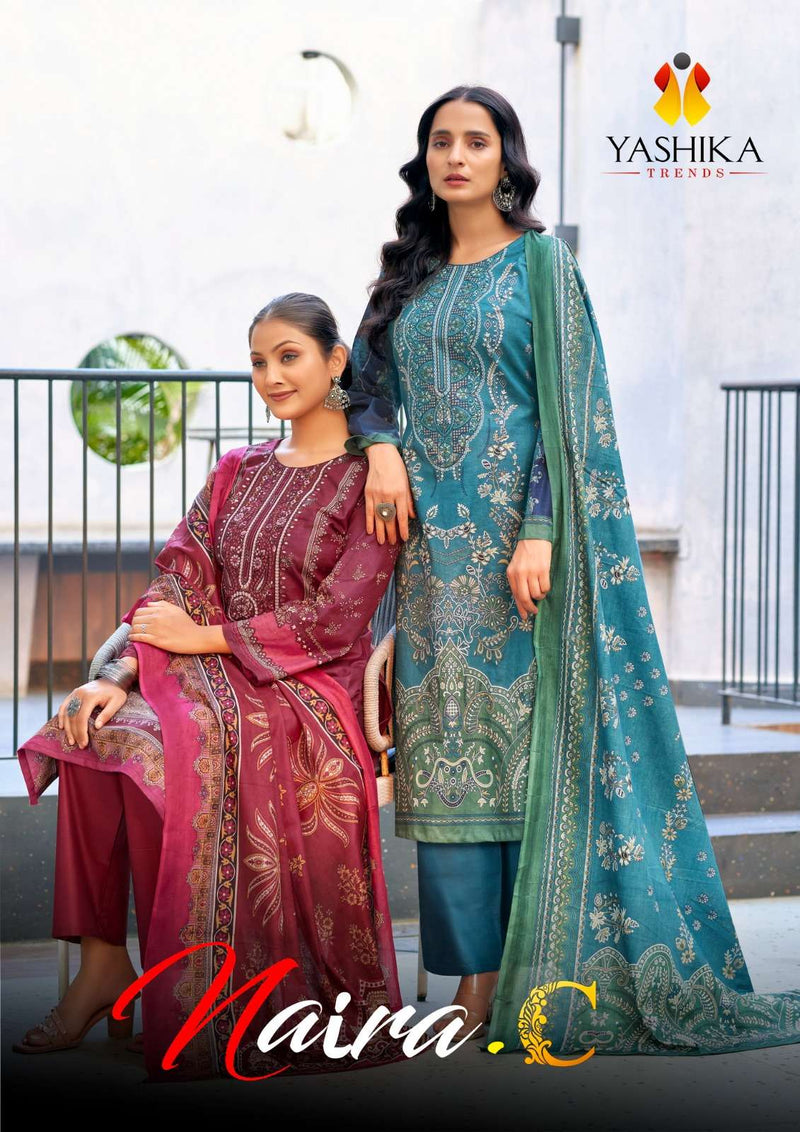 Yashika Trends Nayra C Heavy Cotton Printed With Neckwork Salwar Suit