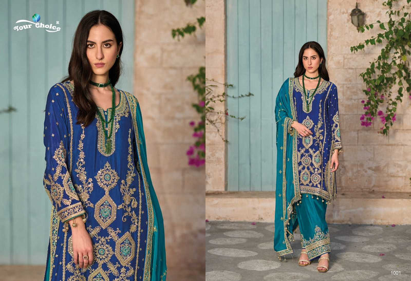 Your Choice Afgani Exclusive Design Chinon Designer Salwar Suit