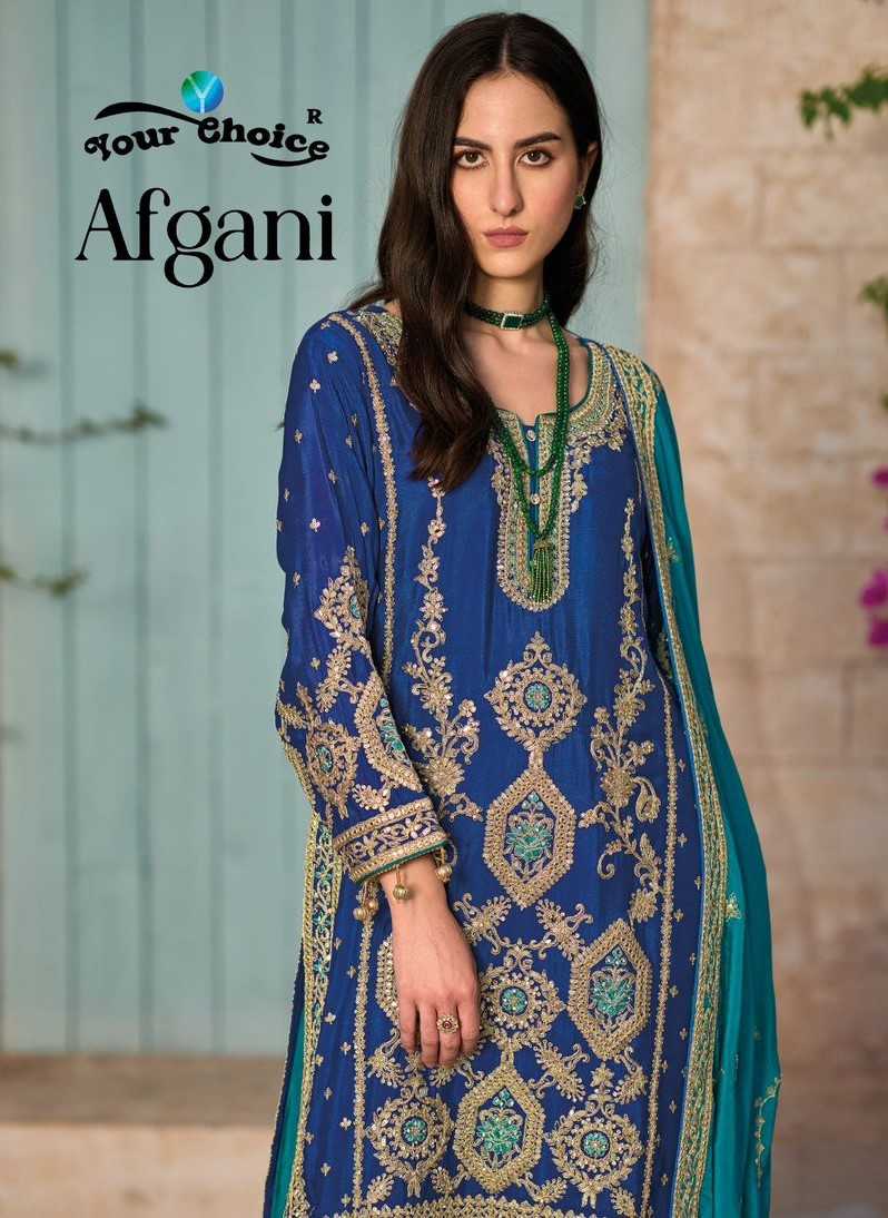 Your Choice Afgani Exclusive Design Chinon Designer Salwar Suit