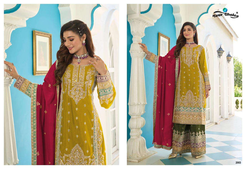 Your Choice Apsara Pure Chinon Heavy Embroidered Pakistani Suit