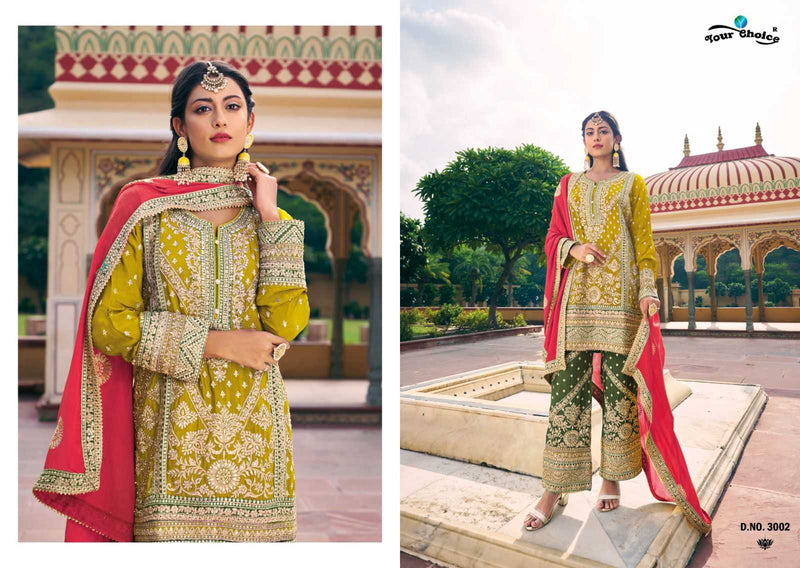 Your Choice Avani Chinon Modern Pakistani Fancy Designer Salwar Kameez