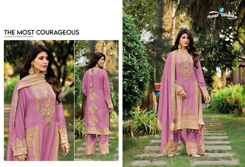 Your Choice Firdous Chinon Pakistani Fancy Designer Salwar Suit