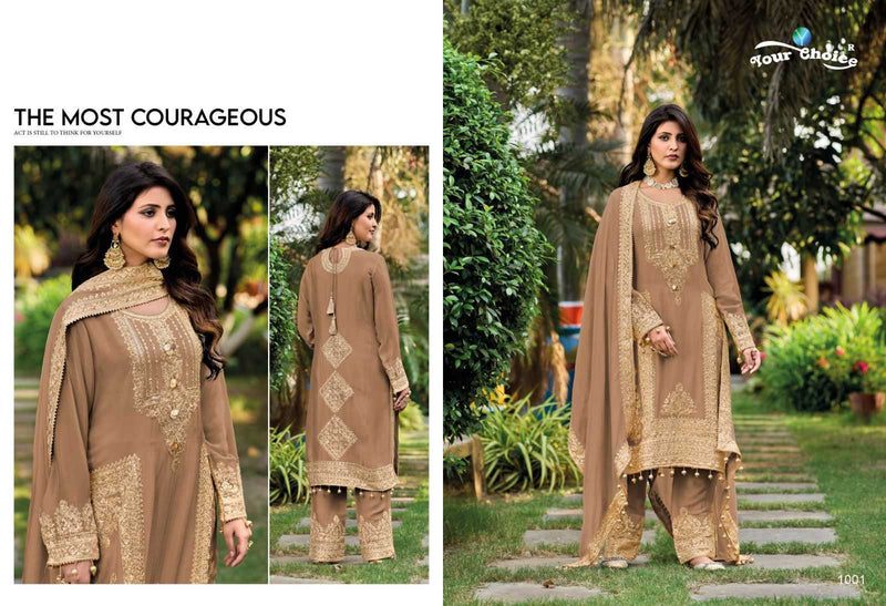 Your Choice Firdous Chinon Pakistani Fancy Designer Salwar Suit
