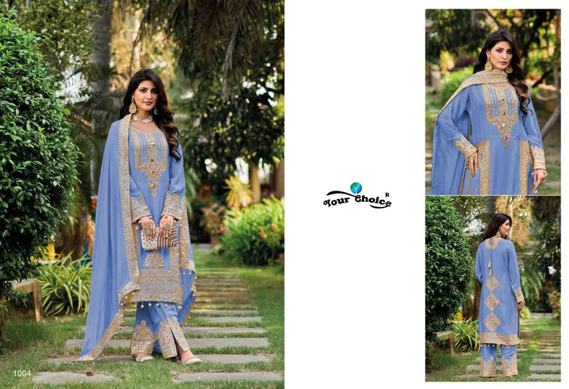 Your Choice Firdous Chinon Pakistani Fancy Designer Salwar Suit