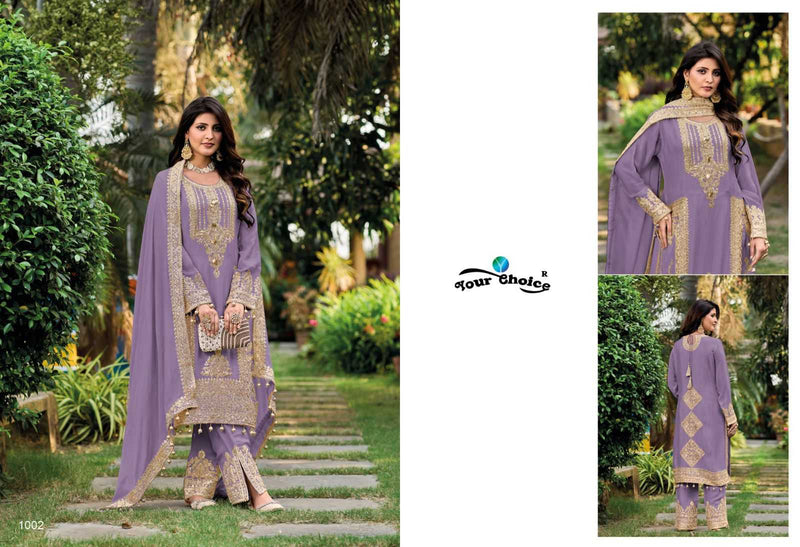 Your Choice Firdous Chinon Pakistani Fancy Designer Salwar Suit