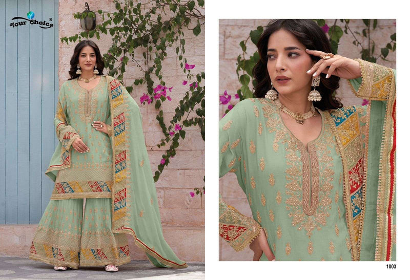 Your Choice Orbit Chinon Heavy Designer Party Wear Salwar Suit