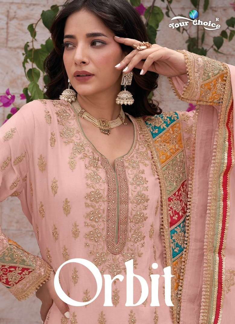 Your Choice Orbit Chinon Heavy Designer Party Wear Salwar Suit