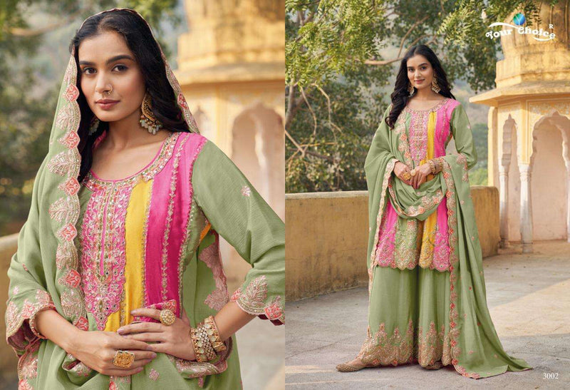 Your Choice Orra Vol 3 Chinon Heavy Designer Party Wear Digital Printed Salwar Suit