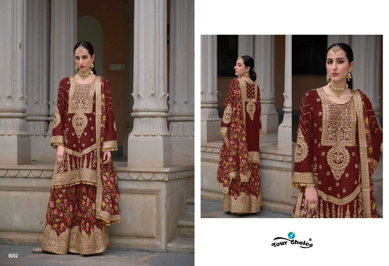 Your Choice Sadaf Gold Party Wear Pakistani Designer Salwar Suit