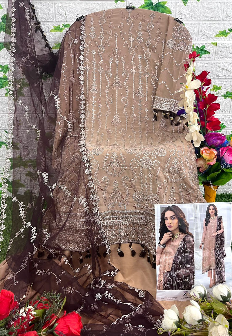 Zaha Aaeesha Vol 2 Hit Colours Georgette With Heavy Embroidered Pakistani Suits