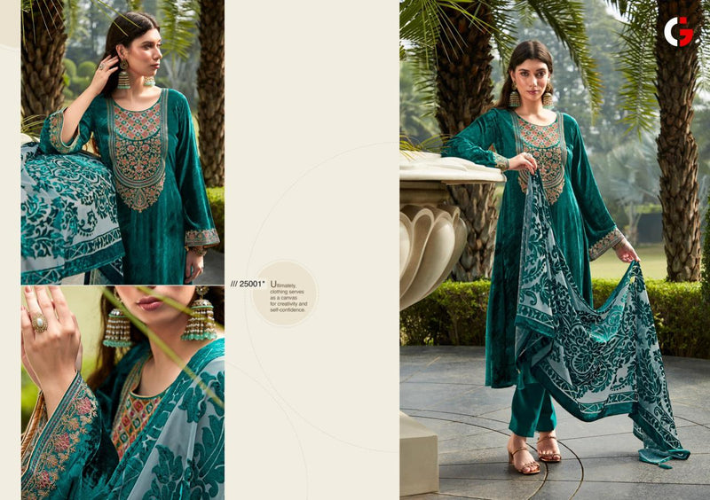 Deepsy Suits Gull Jee Zara Velvet Embroidery Designer Suit Collection