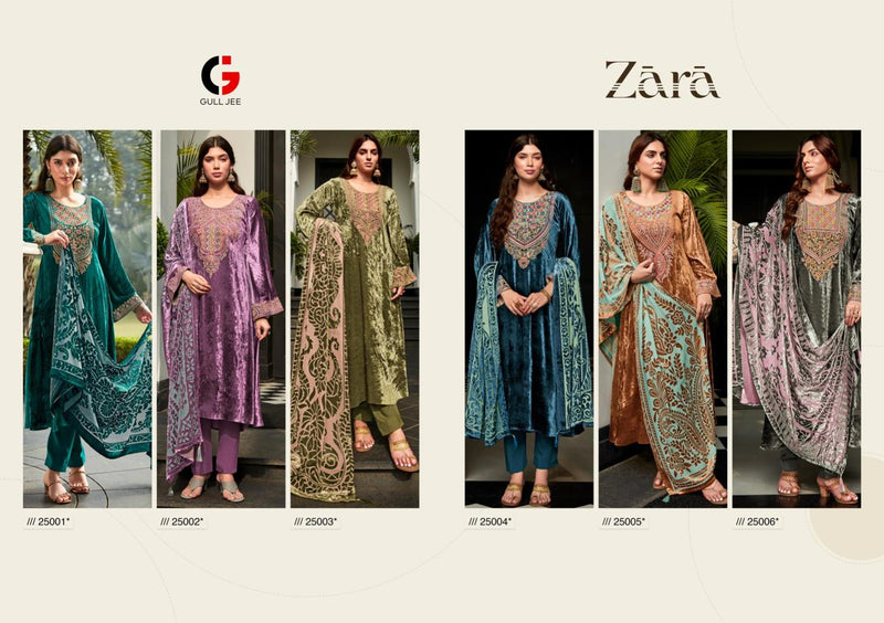 Deepsy Suits Gull Jee Zara Velvet Embroidery Designer Suit Collection